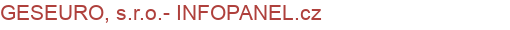 GESEURO, s.r.o.- INFOPANEL.cz | Elektronické úřední desky, Kiosky, Infopanely, Inteligentní zastávkové panely, Vyvolávací systémy