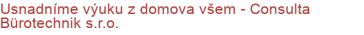 Usnadníme výuku z domova všem - Consulta Bürotechnik s.r.o.